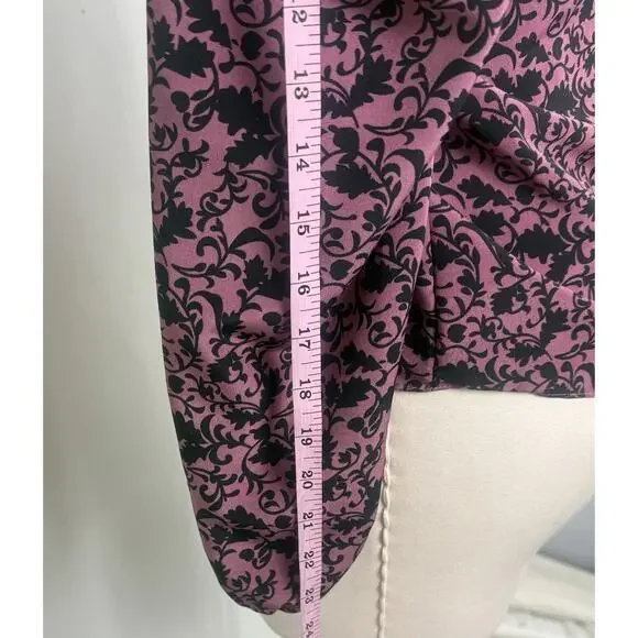 Supply&Demand Small Corporate Gothic Puff Sleeve Cotteque Blouse Emo Business - Picture 8 of 9